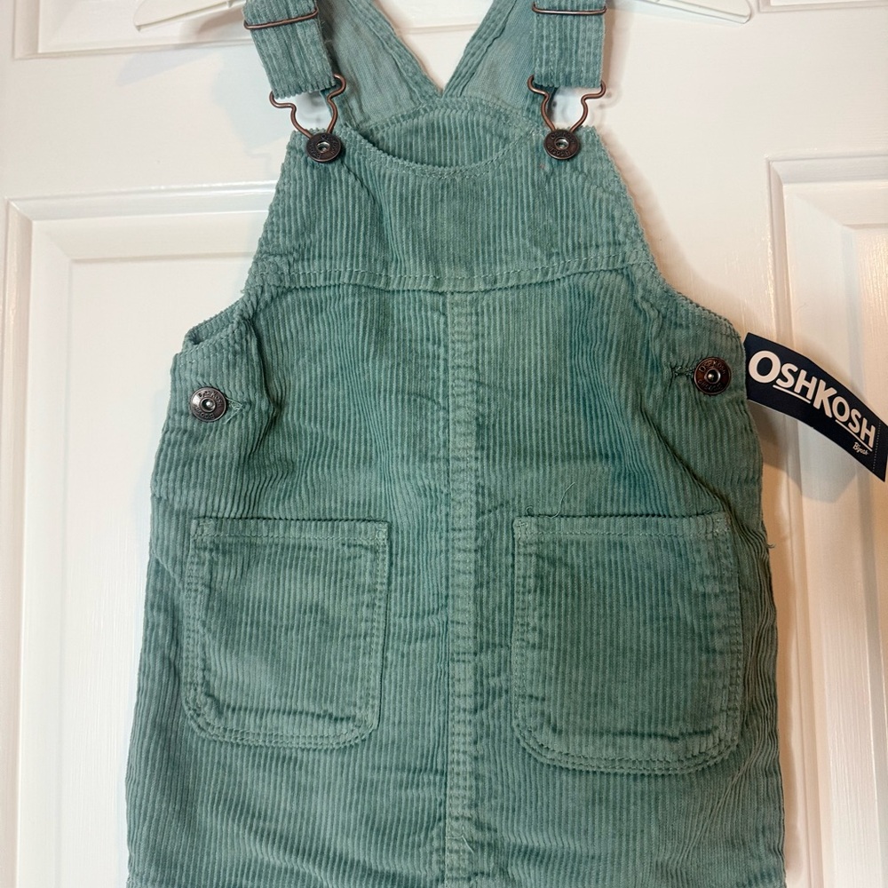 OshKosh B'gosh Kids Teal Corduroy Overalls